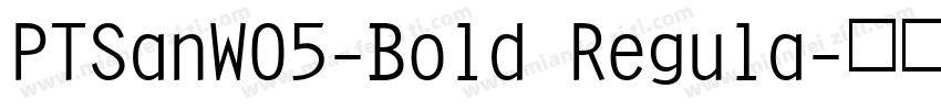 PTSanWO5-Bold Regula字体转换
